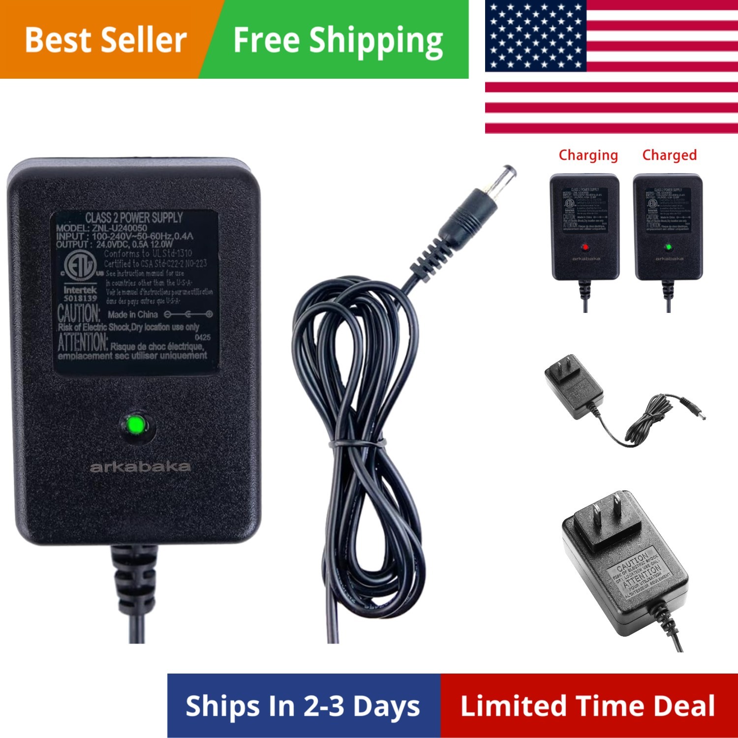 24V Charger for Ride on Toys, 24 Volt Battery Charger for Ride on Car SUV Car…