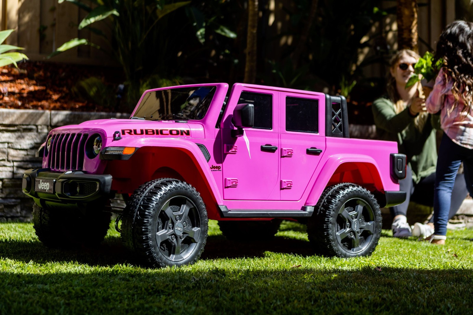12 volt Jeep Gladiator Battery Powered Ride On Vehicle, Pink, Gray or Blue