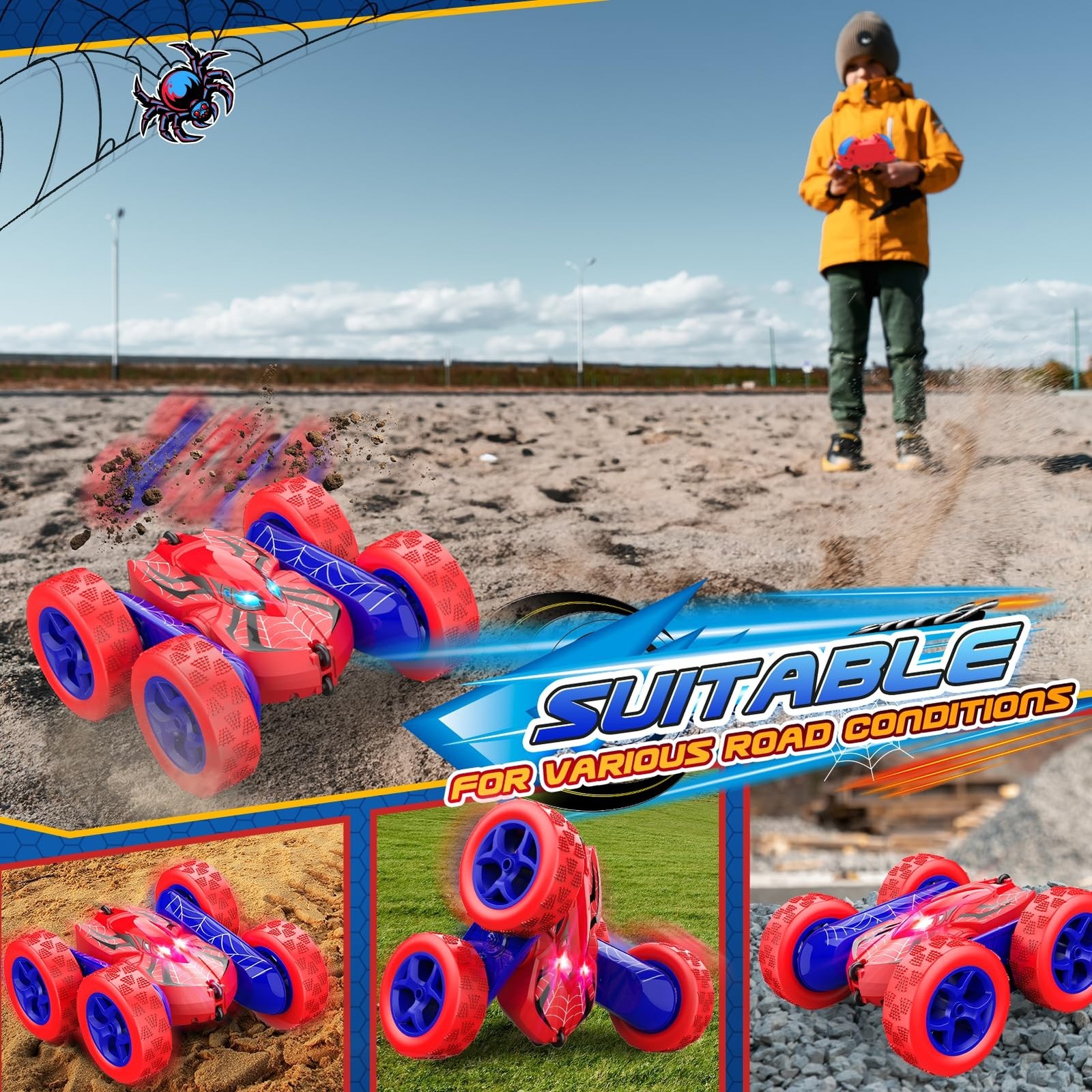 Remote Control Car,RC Cars Boys Toys for 3 4 5 6 7 8 9 10 11 12 Year Old Boy …