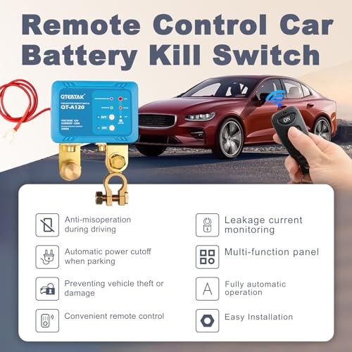 Remote Battery Disconnect Switch – Anti-Theft, Battery Leakage Auto Control