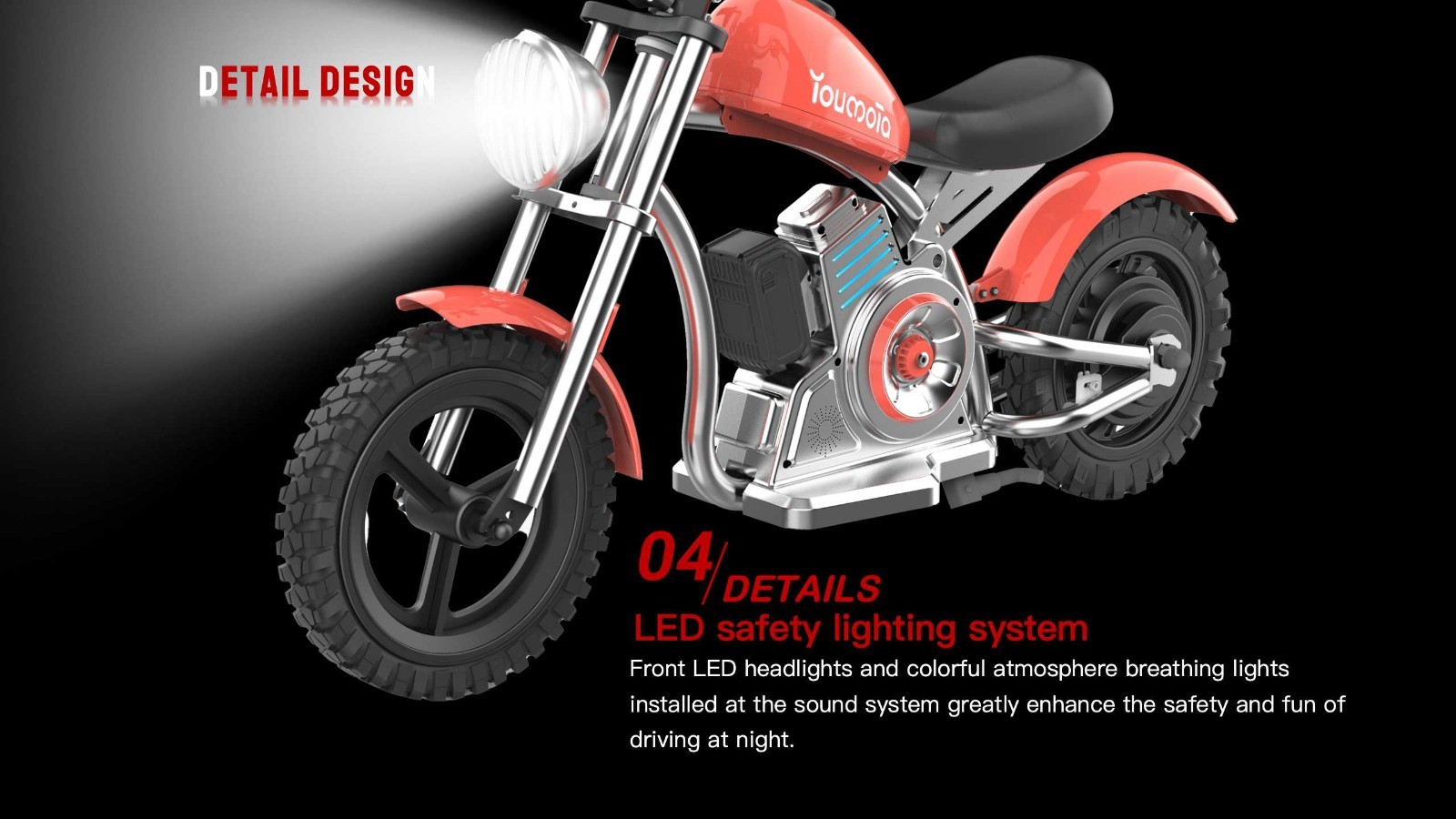 KB-20H Kids Motorcycle 12Inch Electric Bike Small Size Chopper Bike For Kids