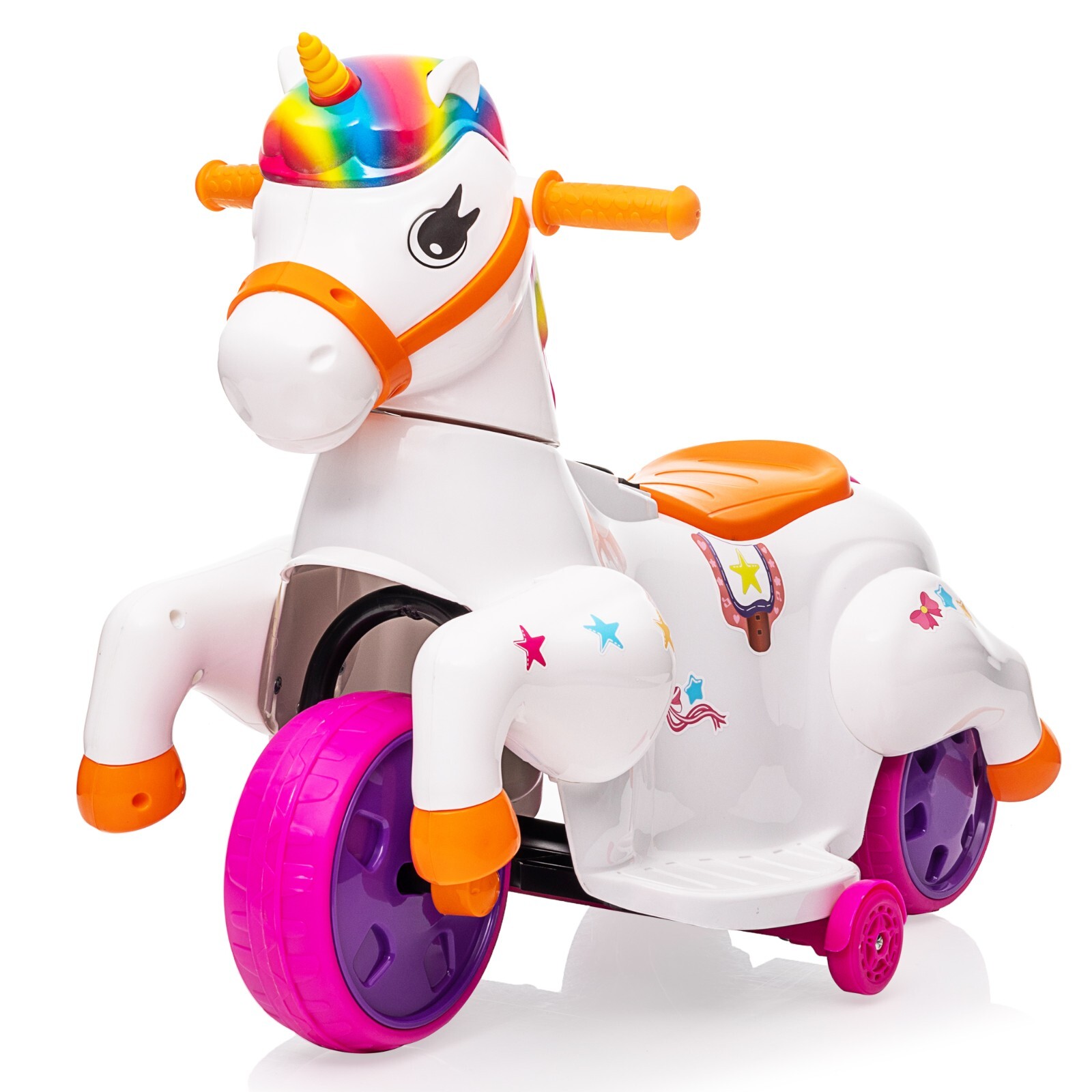 TOBBI Ride on Unicorn Car Baby Rocking Horse Toys for Girls Electric Ride On Toy