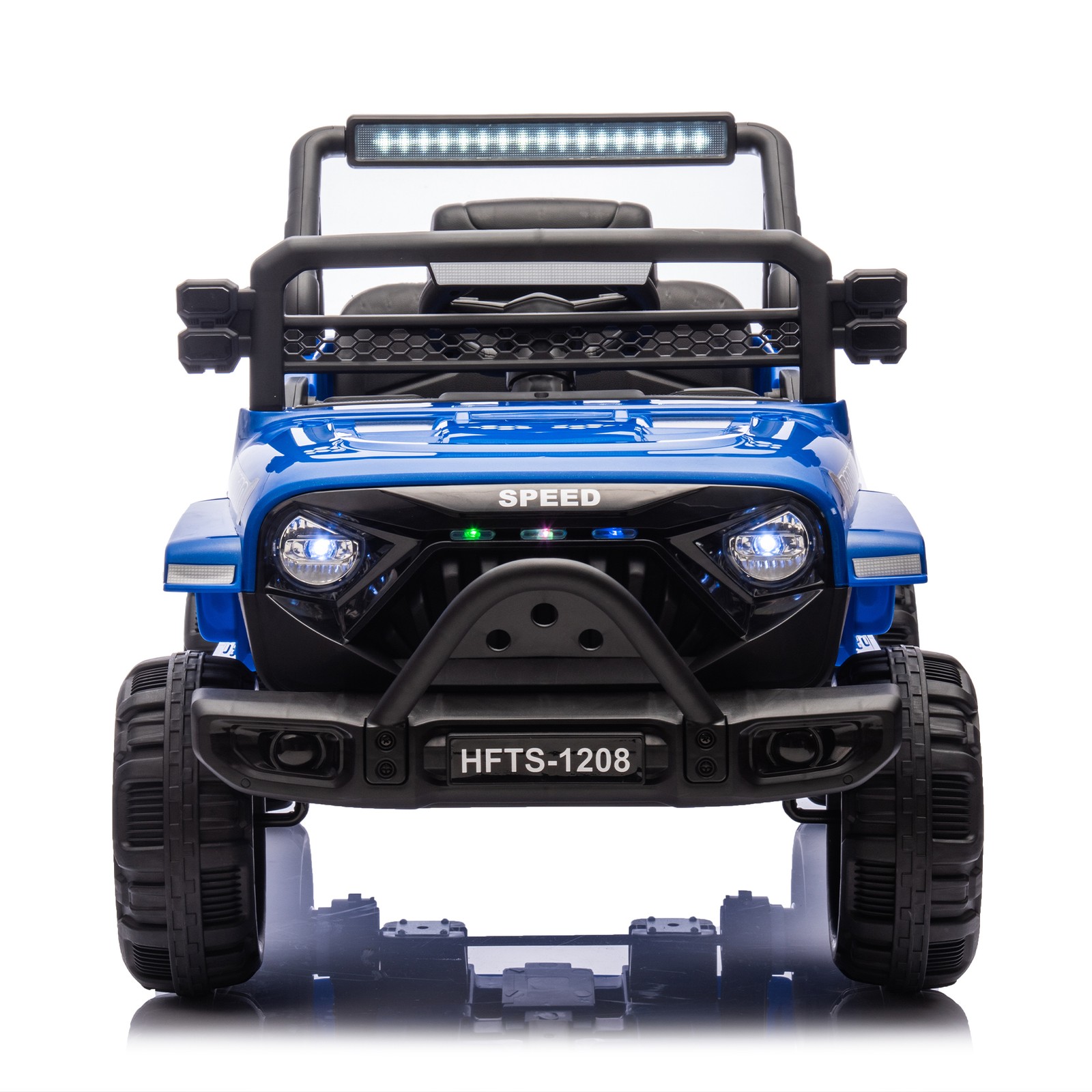 12V Kids Ride On Electric Truck Car Early education function kids aged 1-4 Blue