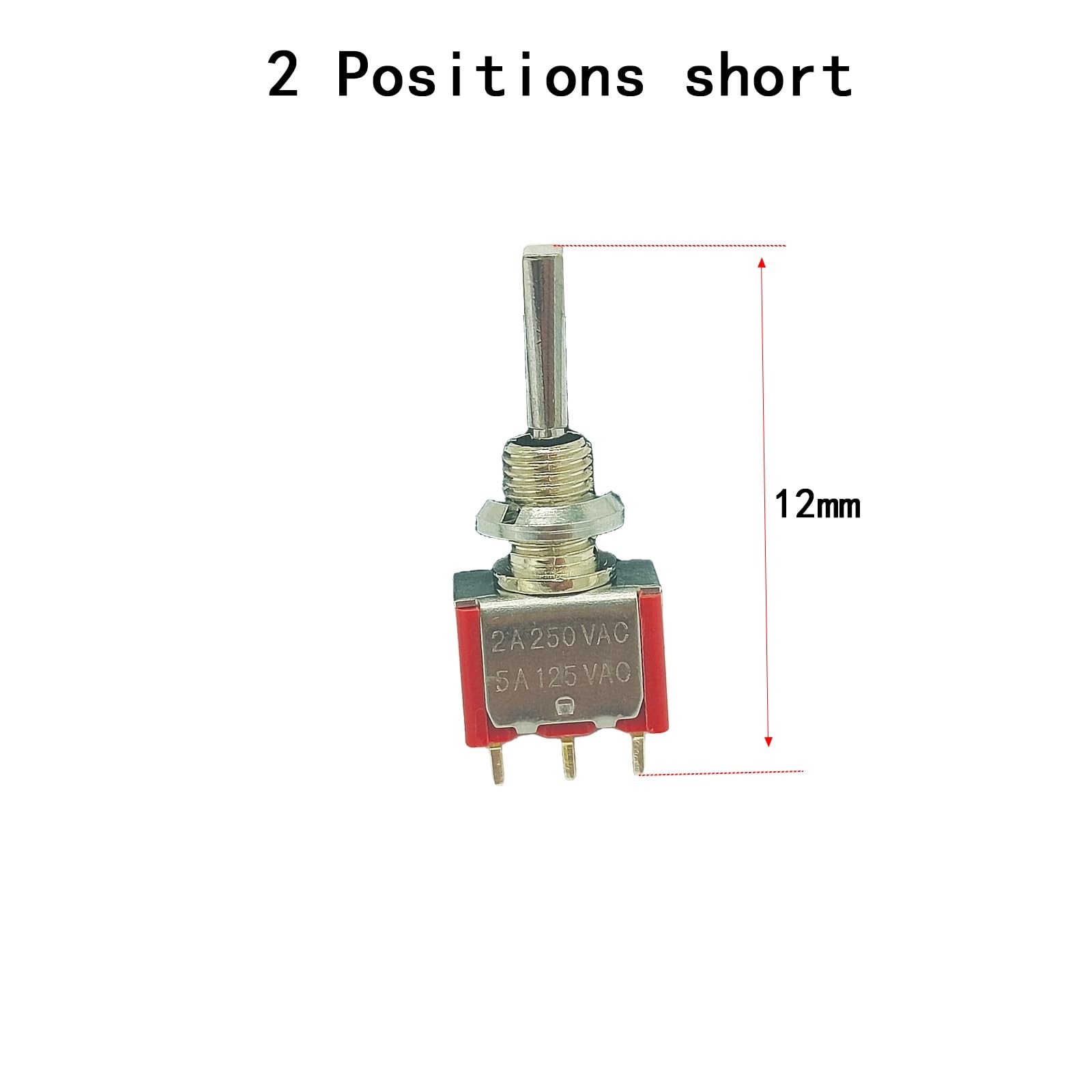 2PCS RC Transmitter Toggle Switch for TX16S X9D DX8 NX10 Replacement