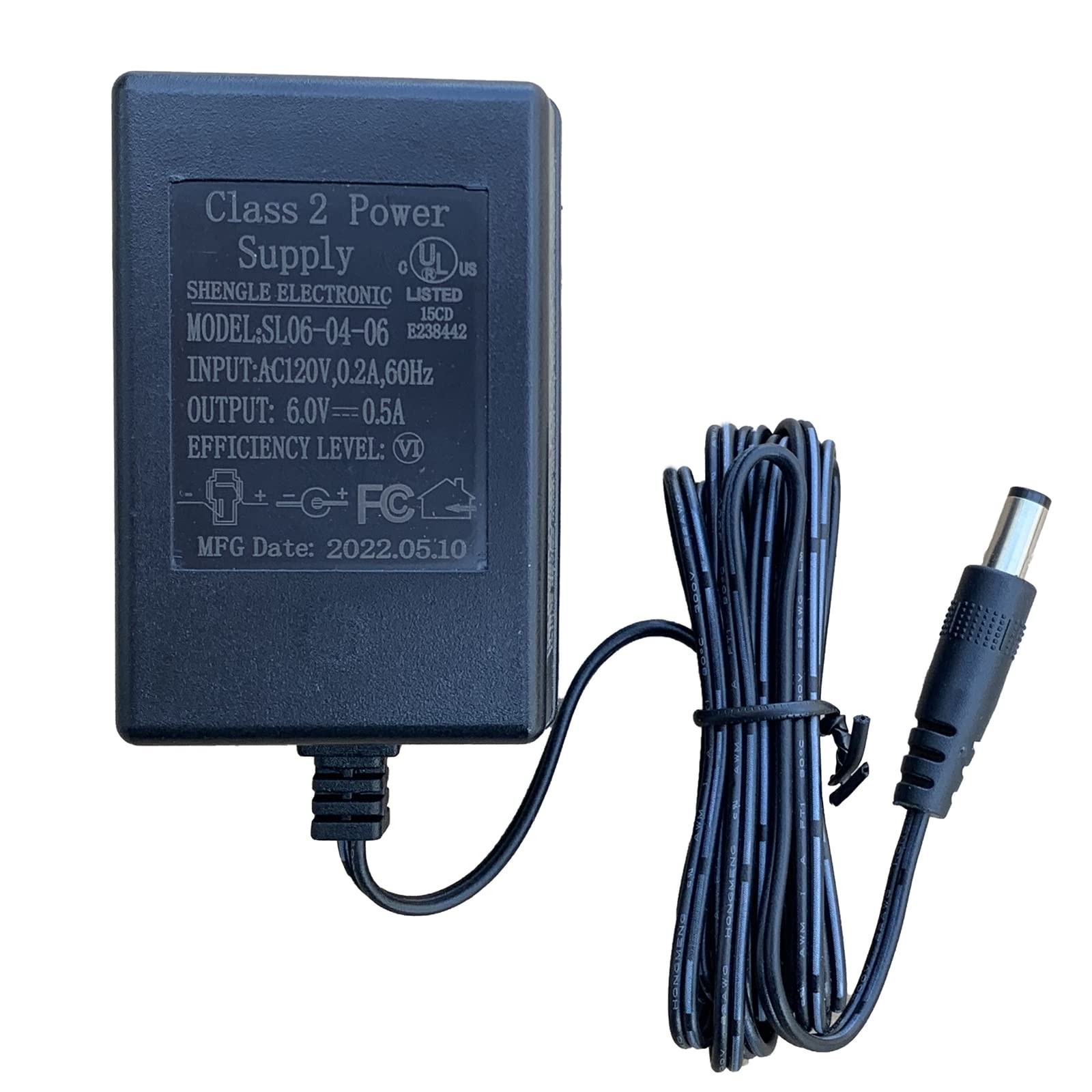6.0V 0.5A Battery Charger for Ride On Toys Kids Car,SL06-04-06 6…