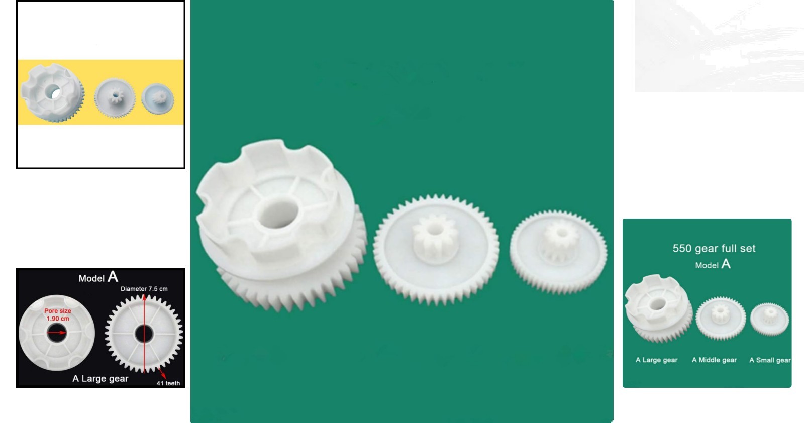 Precision Engineered 3-Gear Set for RS550 Ride-On Cars – Perfect Fit Replacement