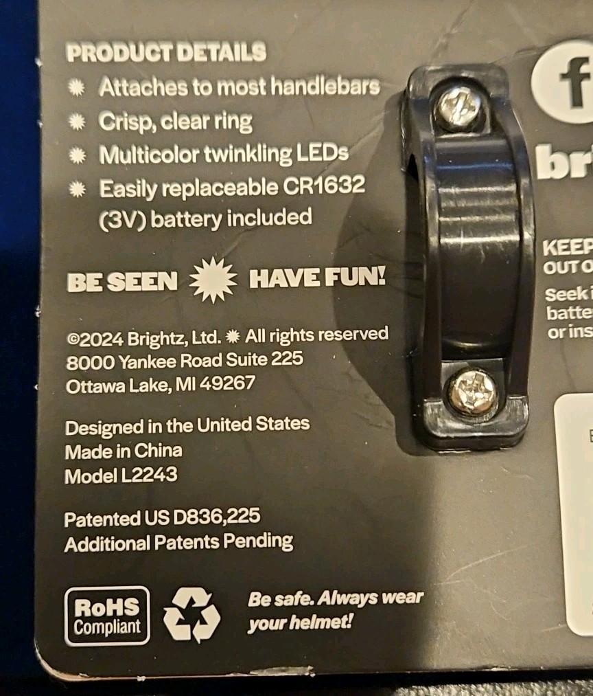 BellBrightz Battery Powered LED Lights For Bikes Color Changing Lights I1444