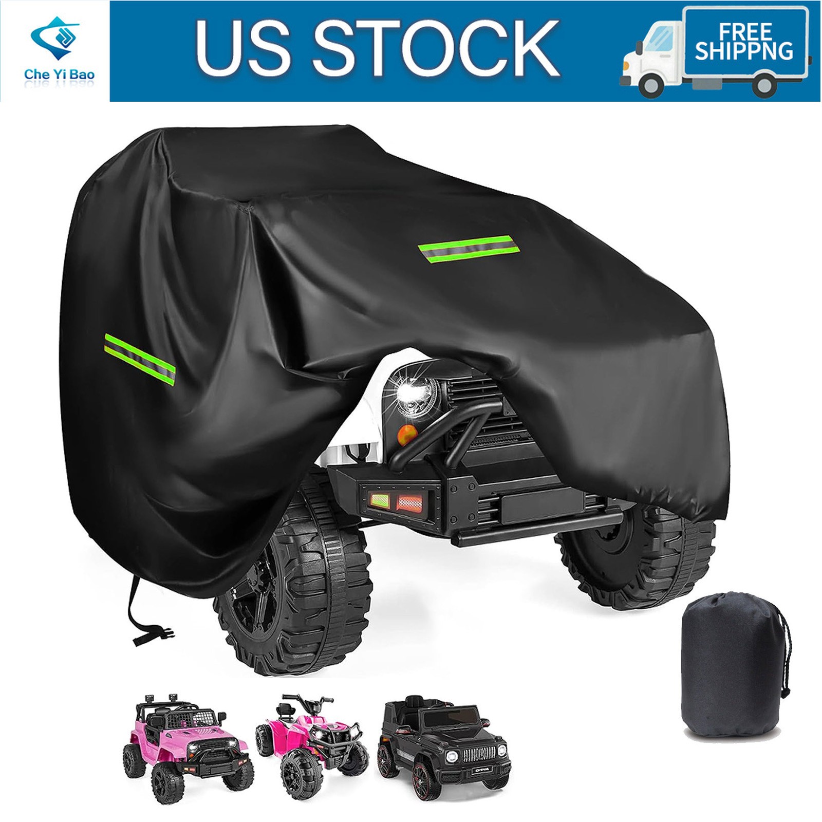 Kids Car Cover 420D Ride on Toy Covers for Kids Electric Vehicle 55*33*32inch