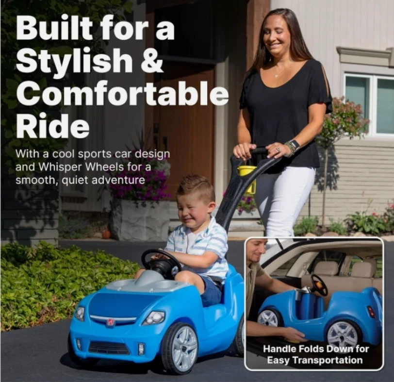 Correpasillos Carrito Para Niños De 1-4 Año Montar azul Para Niños Y Niñas NUEVO