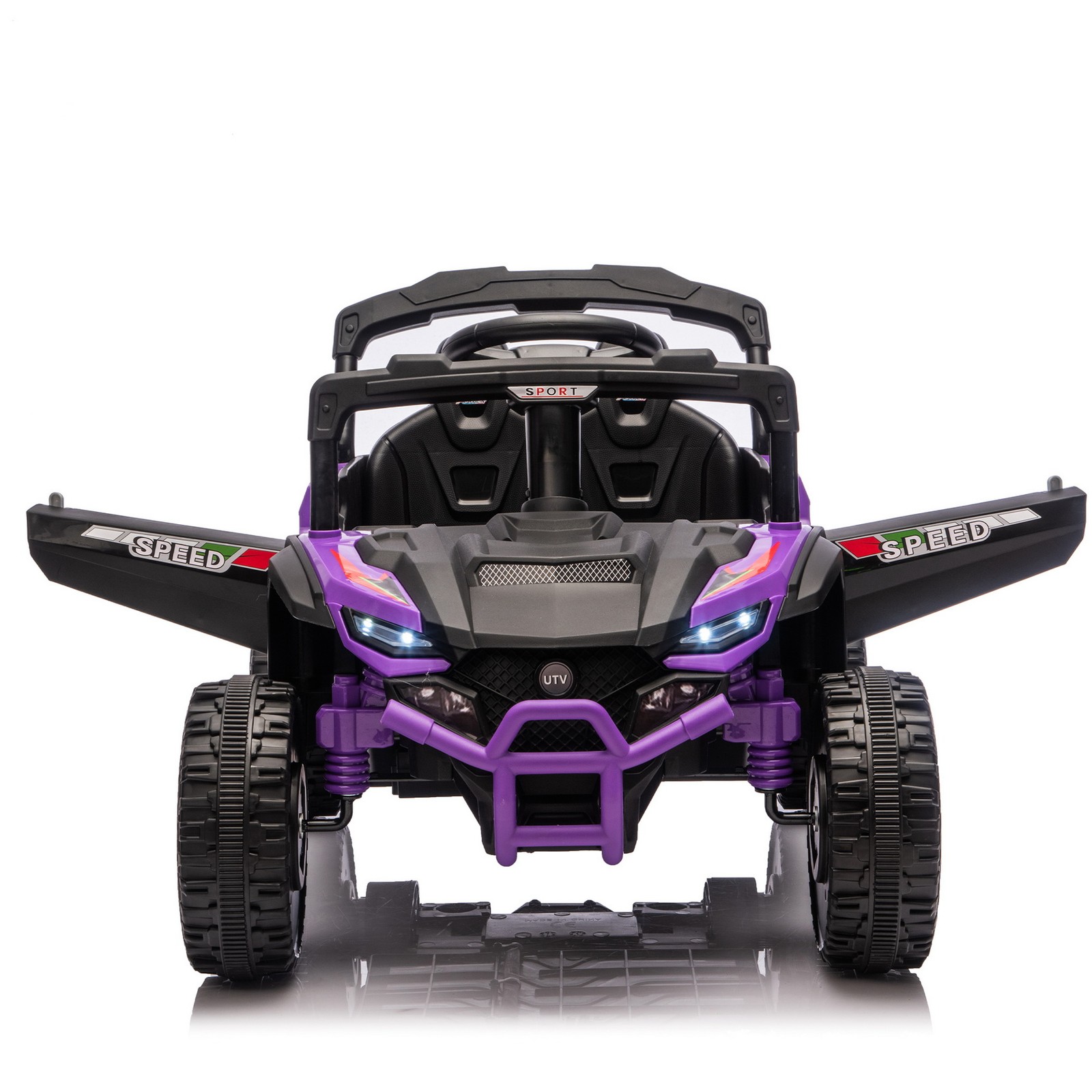24V 9AH 2-Seater Ride On UTV Toy Car Music LED Parent Control 4-Wheel Suspension