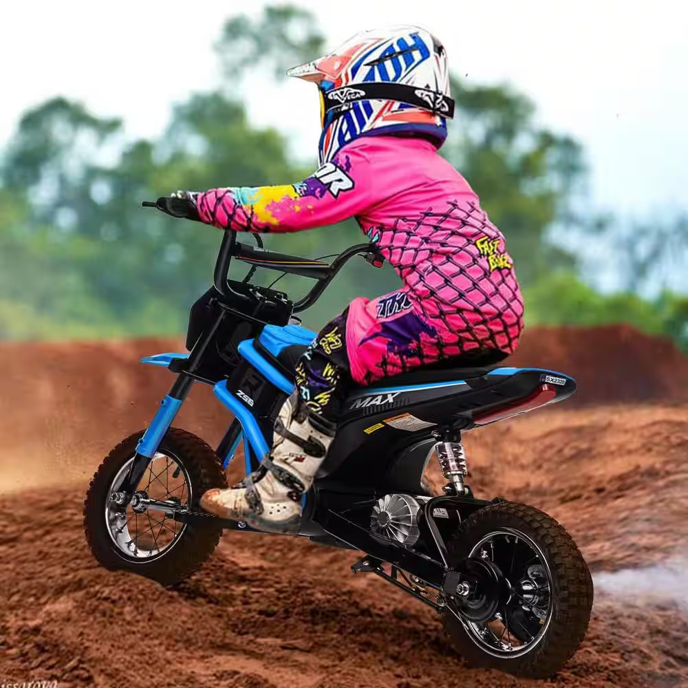 Jojoka Kids Ride on Motorcycle and Electric Motocross Bike, 24V Battery Powered