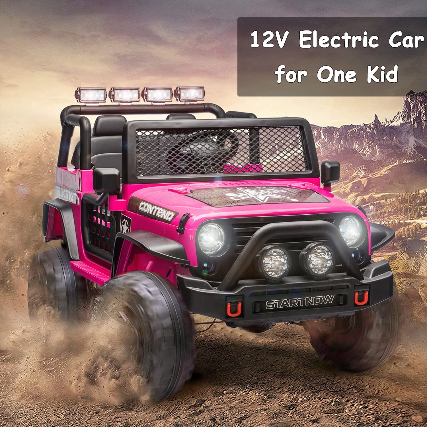 12V Electric Kids Ride on Truck Battery Powered Car Toys w/ Remote Control Light