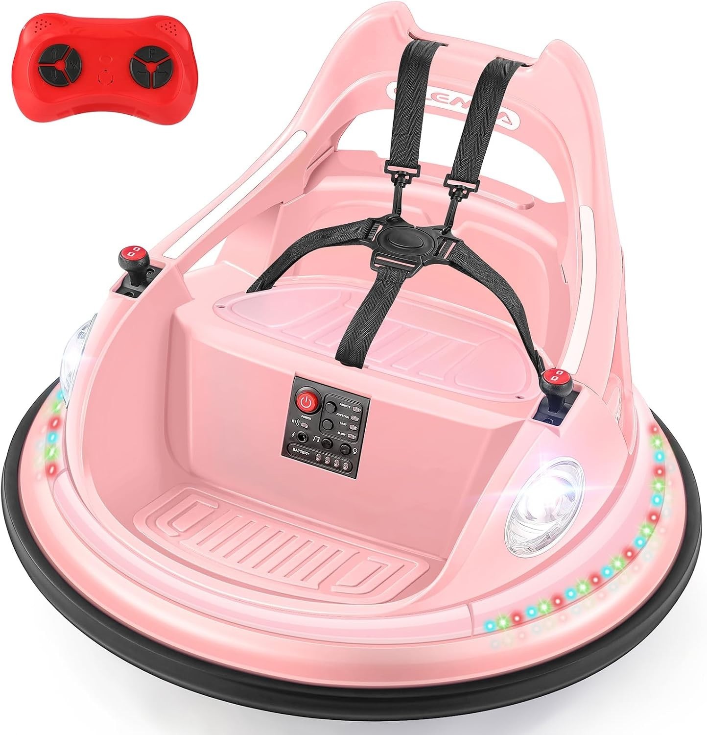 Kids Bumper Car | 12V Ride On, 360 Spin, Bluetooth, LED Lights, Remote