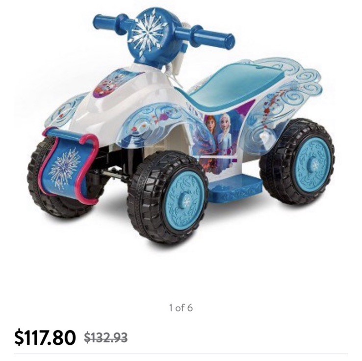 Kids’ Trax 6V Disney Frozen 2 Sing and Ride Powered Ride-On