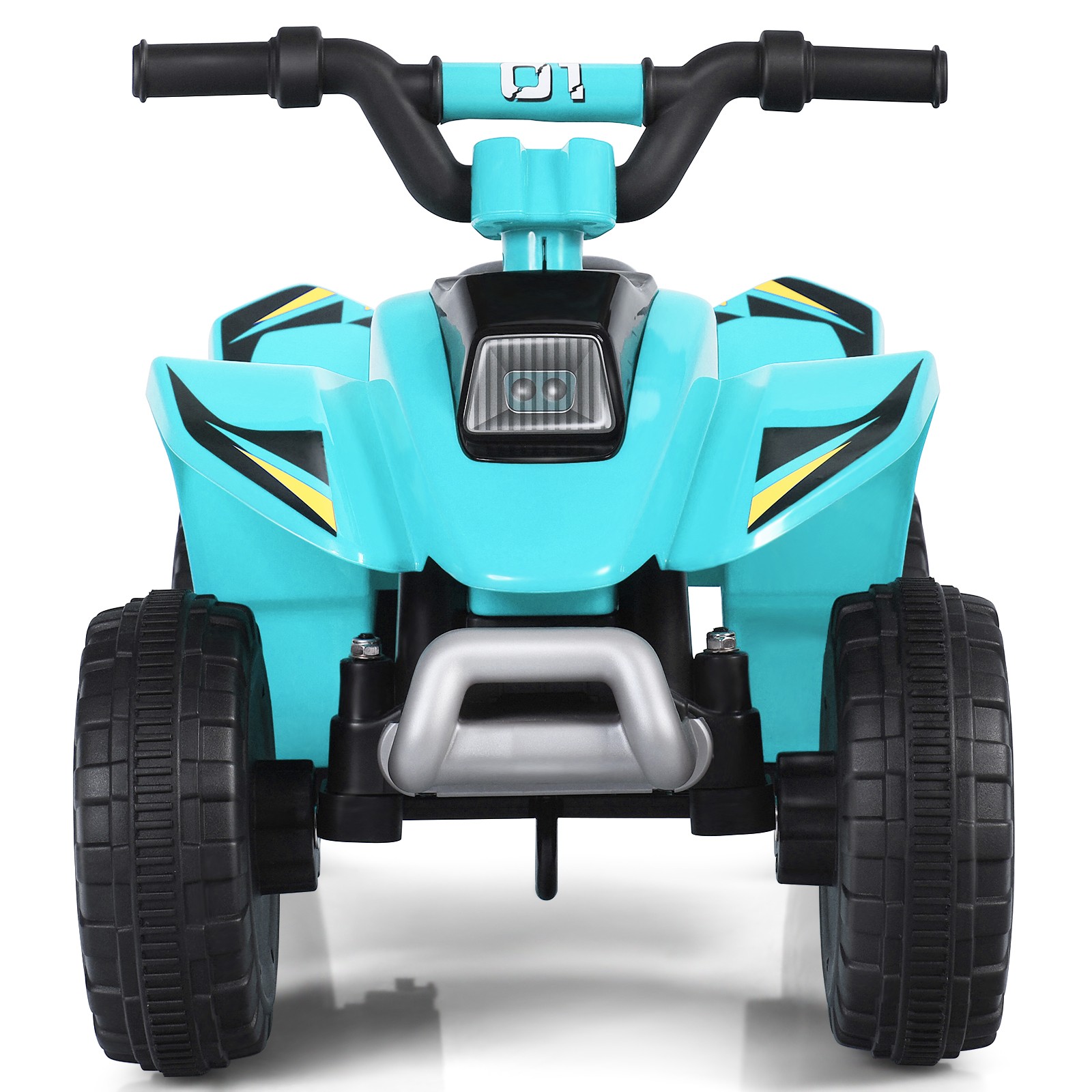 6V Kids Electric Quad ATV Ride On Toy Car for Toddlers Forward & Reverse Blue