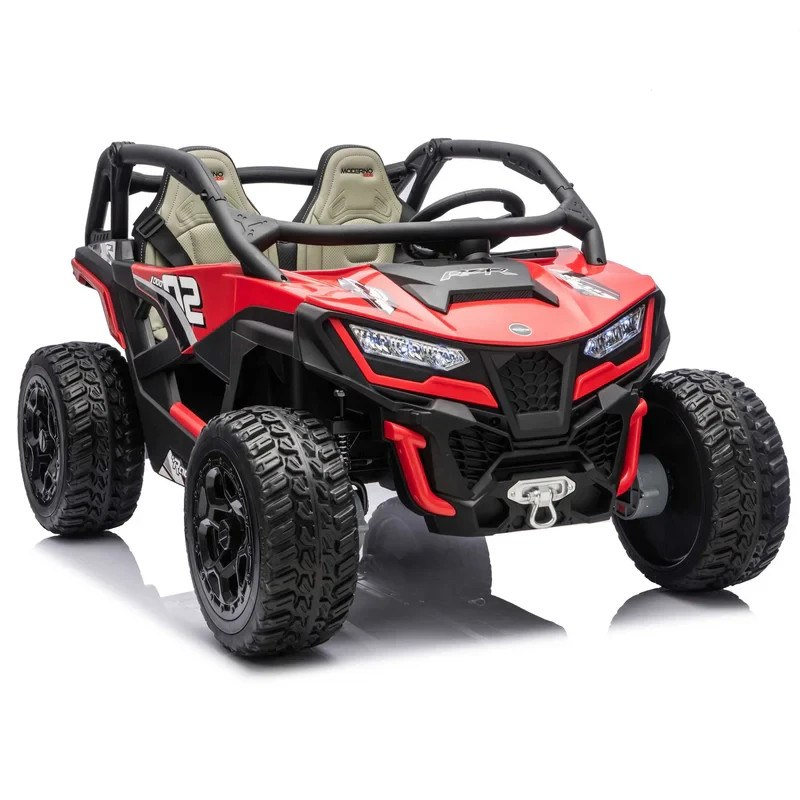 24V 4WD KIDS RIDE ON UTV CAR 4 POWERFUL MOTORS,TWO SEATER,EVA TIRES LIGHTS+ R/C