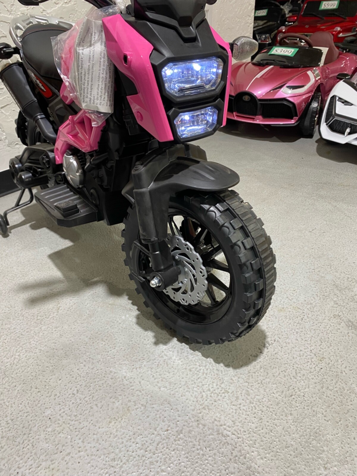 Brand New Ride On Car Motorcycle with Training Wheel, Built in Music System