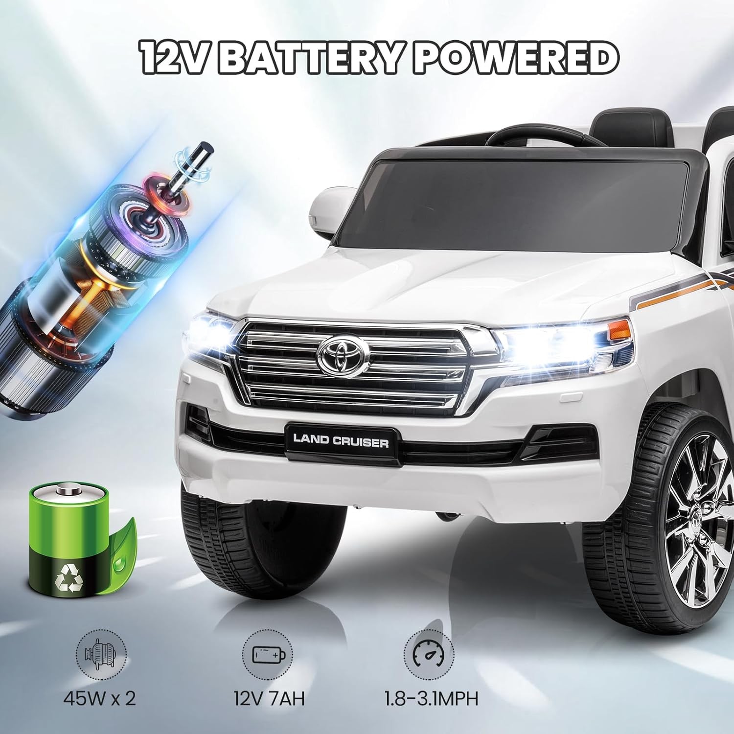 12V Kids Electric Truck Ride on Toys Car w/Remote Power Wheels for 4-8 Years US