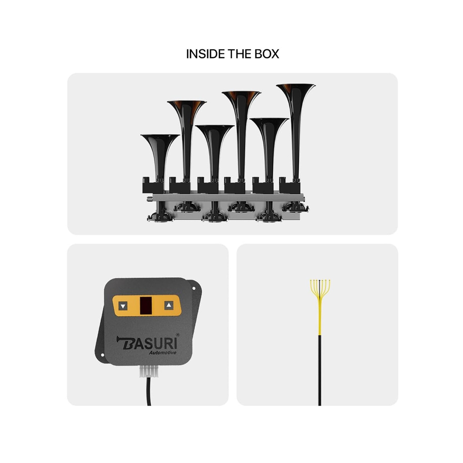 BASURI® Musical Air Horn | 12/24 Volt | 130 DB | Version (Baby Shark 2.0) 1