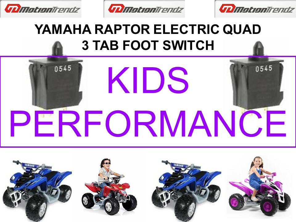 PRE-OWNED YAMAHA RAPTOR ELECTRIC QUAD 3 TAB FOOT SWITCH