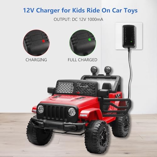 12V Battery Charger for Ride On Car Toy, Compatible with BMX X6, Kid TRAX GMC,