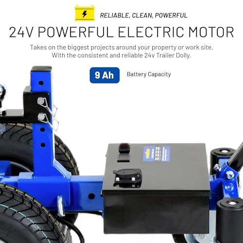 Goodyear Electric Trailer Dolly Super-Duty 7500lbs Max Trailer Weight, 5500lbs