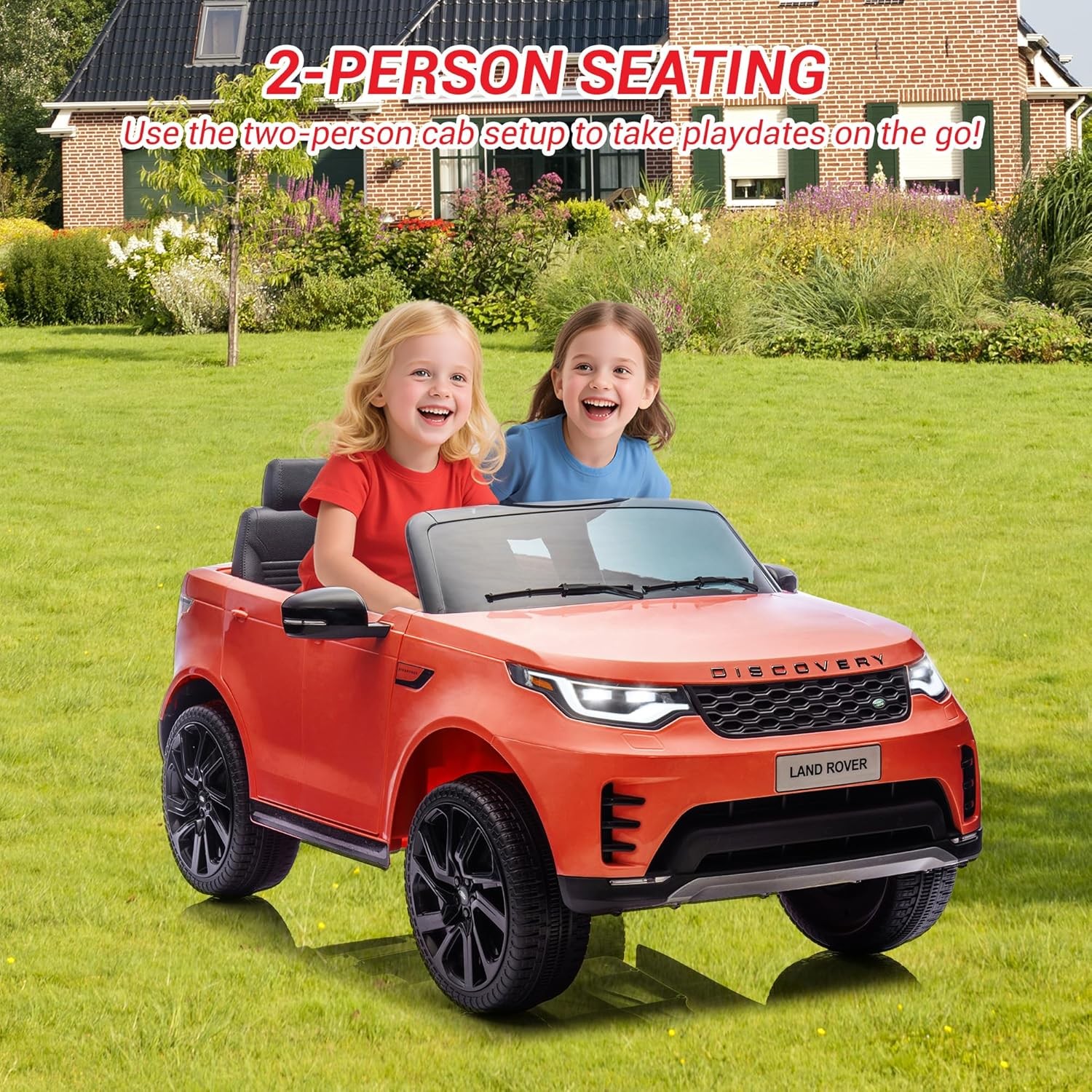 Licensed Land Rover 12V 2-Seater Ride-On Car W/ Parent Remote Control Multicolor