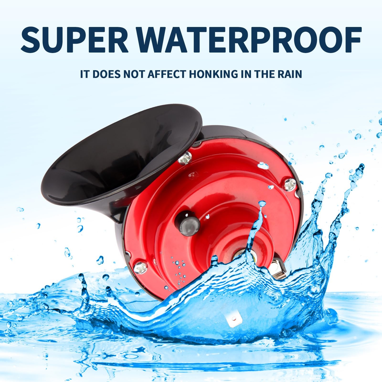 Train Horns for Trucks 300DB Loud Snail Horn,12V Waterproof Horns Kit Super L…