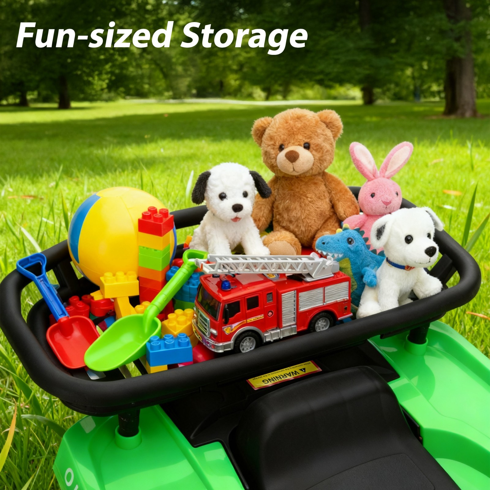 24V Kids Ride on ATV 4 Wheeler Quad Battery Powered Electric Vehicle w/MP3&USB