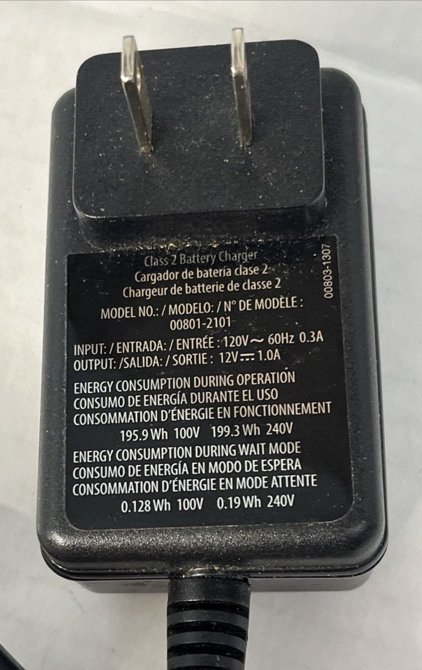 Fisher-Price Power Wheels. Class 2 Battery Charger. Model: 00801-2101