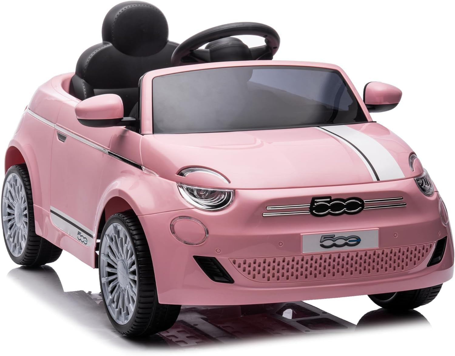 Fiat 500 12V Battery Duodrive Kidpro Ride-On Car with Dual-Drive Mode, Manual an