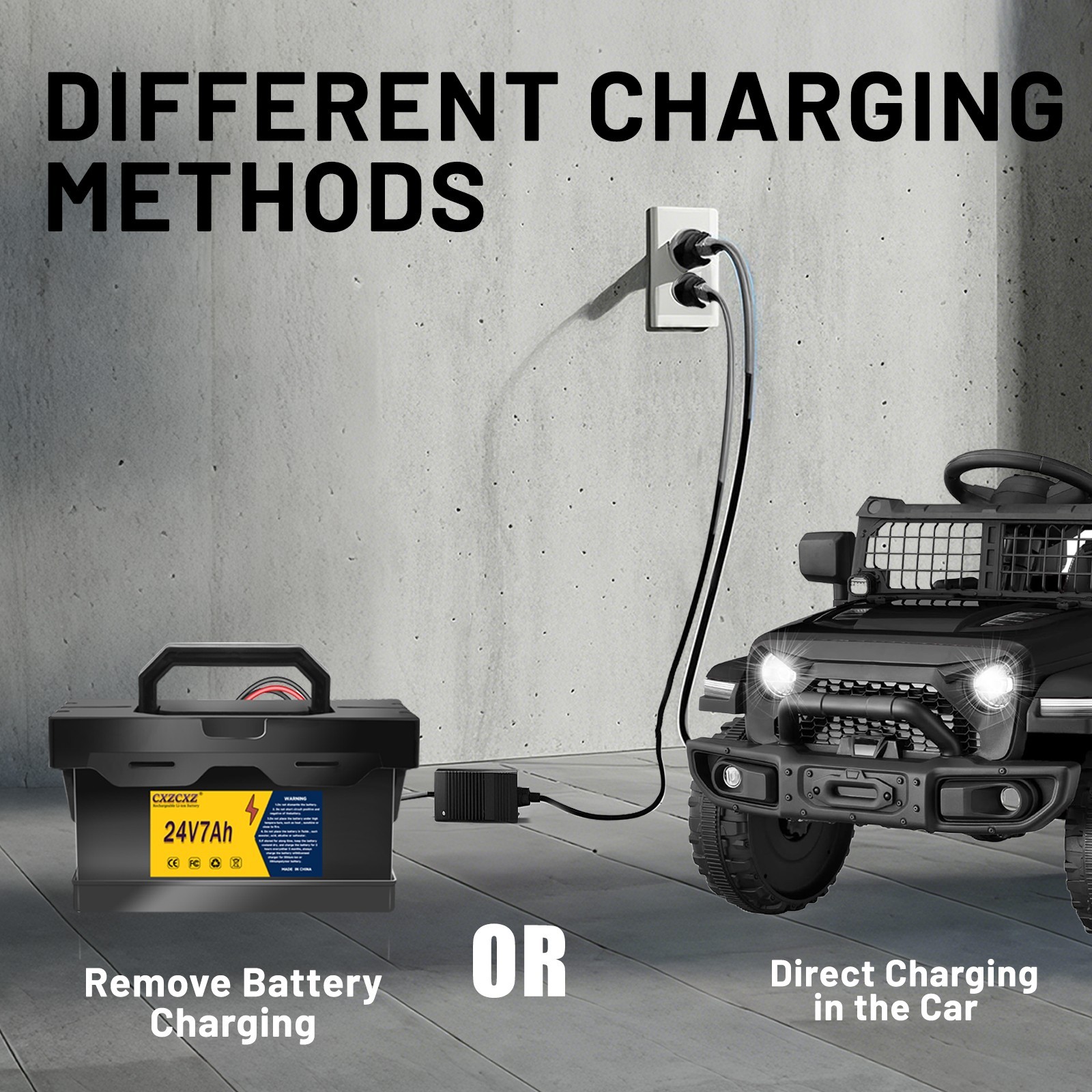 24V 7Ah 12Ah Battery for Dynacraft Realtree 24V Kids Ride-On Toys built-in