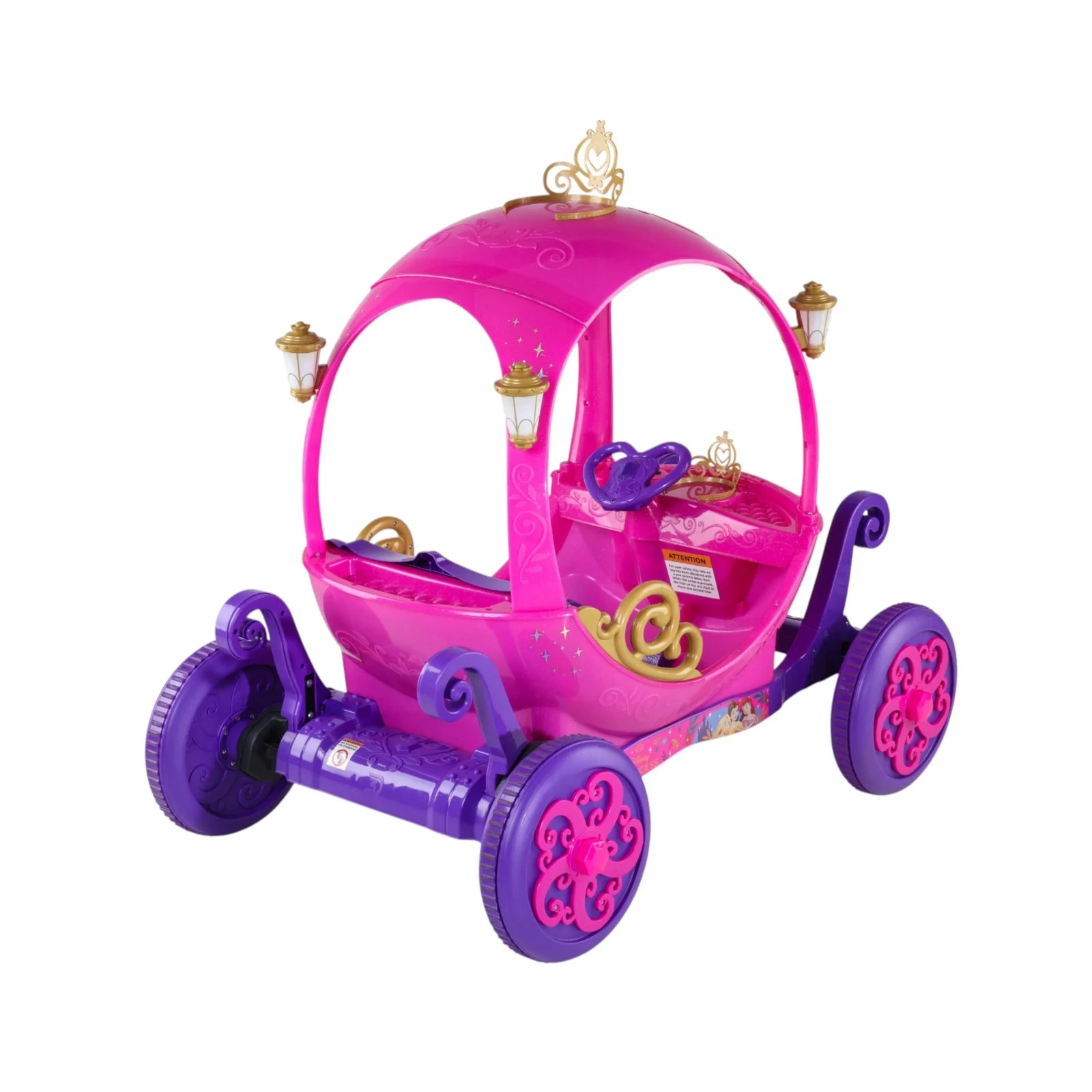 Enchanted Disney Princess Ride-On Carriage 24V W/ Sounds & Remote GIFT For Girls