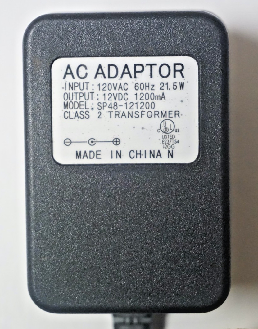 Power Wheels AC Adapter Power Supply Charger SP48-121200 12VDC 1200mA 21.5W