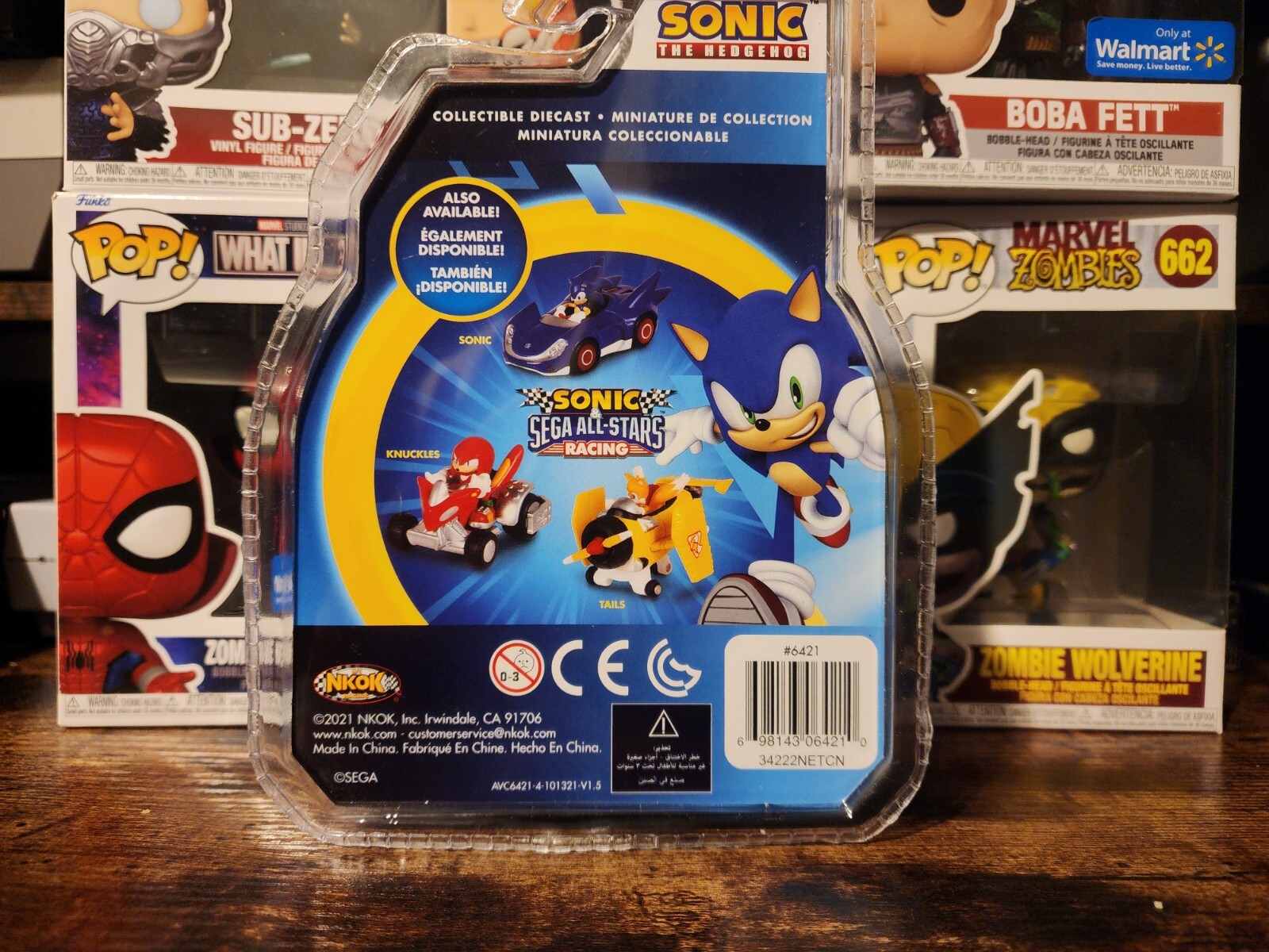 NKOK Sonic & Sega All-Stars Racing Diecast Collectable Car Sonic The Hedgehog