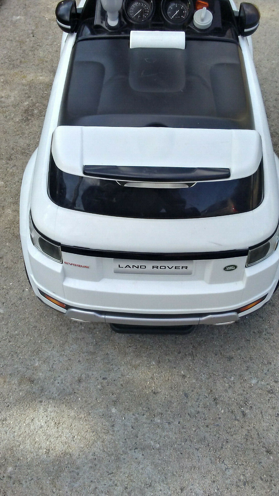 Land Rover Evoque Ride-On Range Rover Push Car White Jeep 28.5″ Long