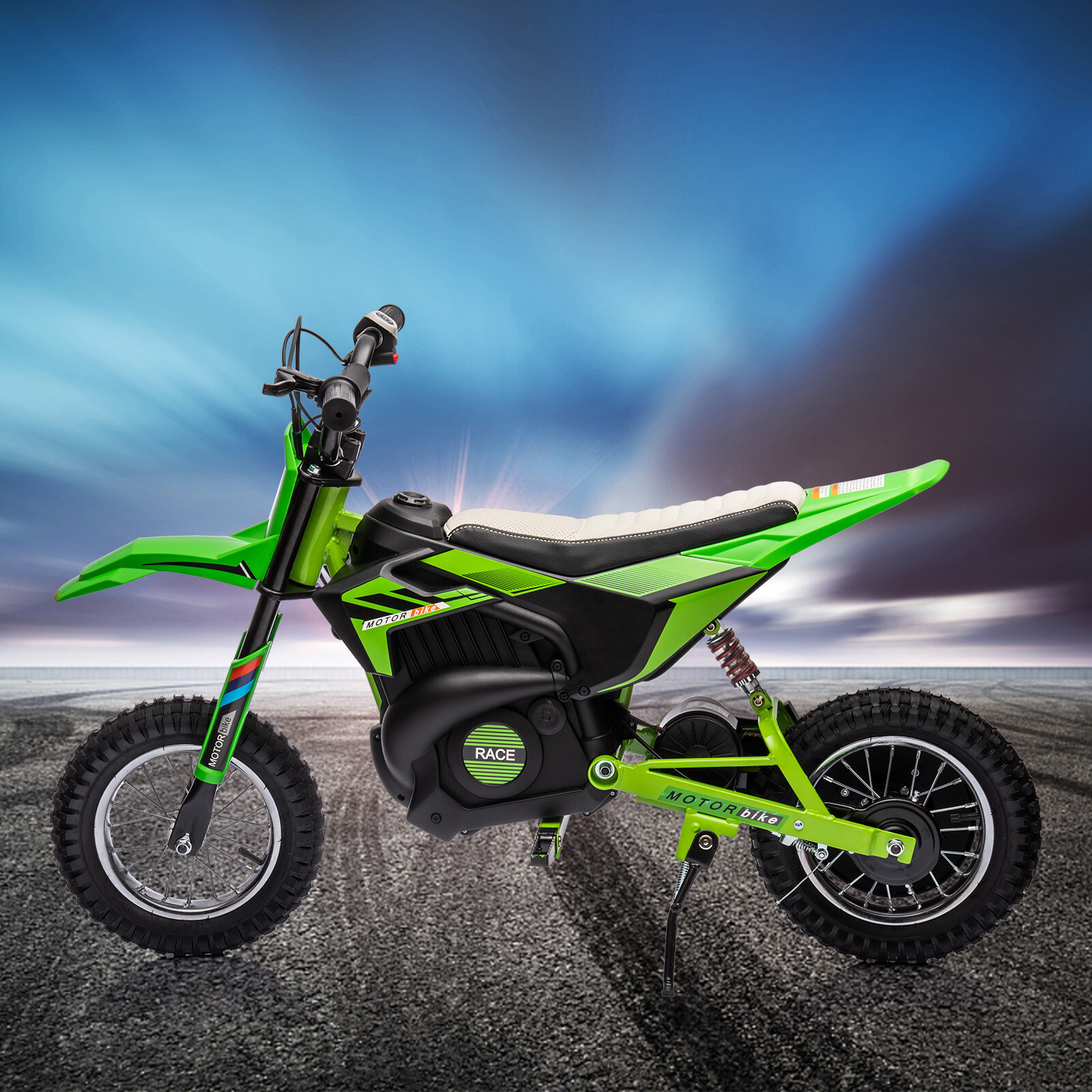 24V Kids Ride on Motorcycle Electric Battery-Power Off-Road Dirt Bike 250W Motor