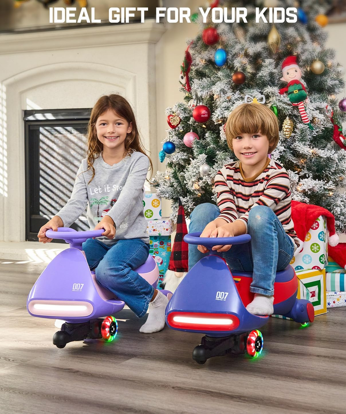 N7 Pro Electric Wiggle Car with Pedal, Rechargeable Battery, Cyberwiggle, 2 in 1