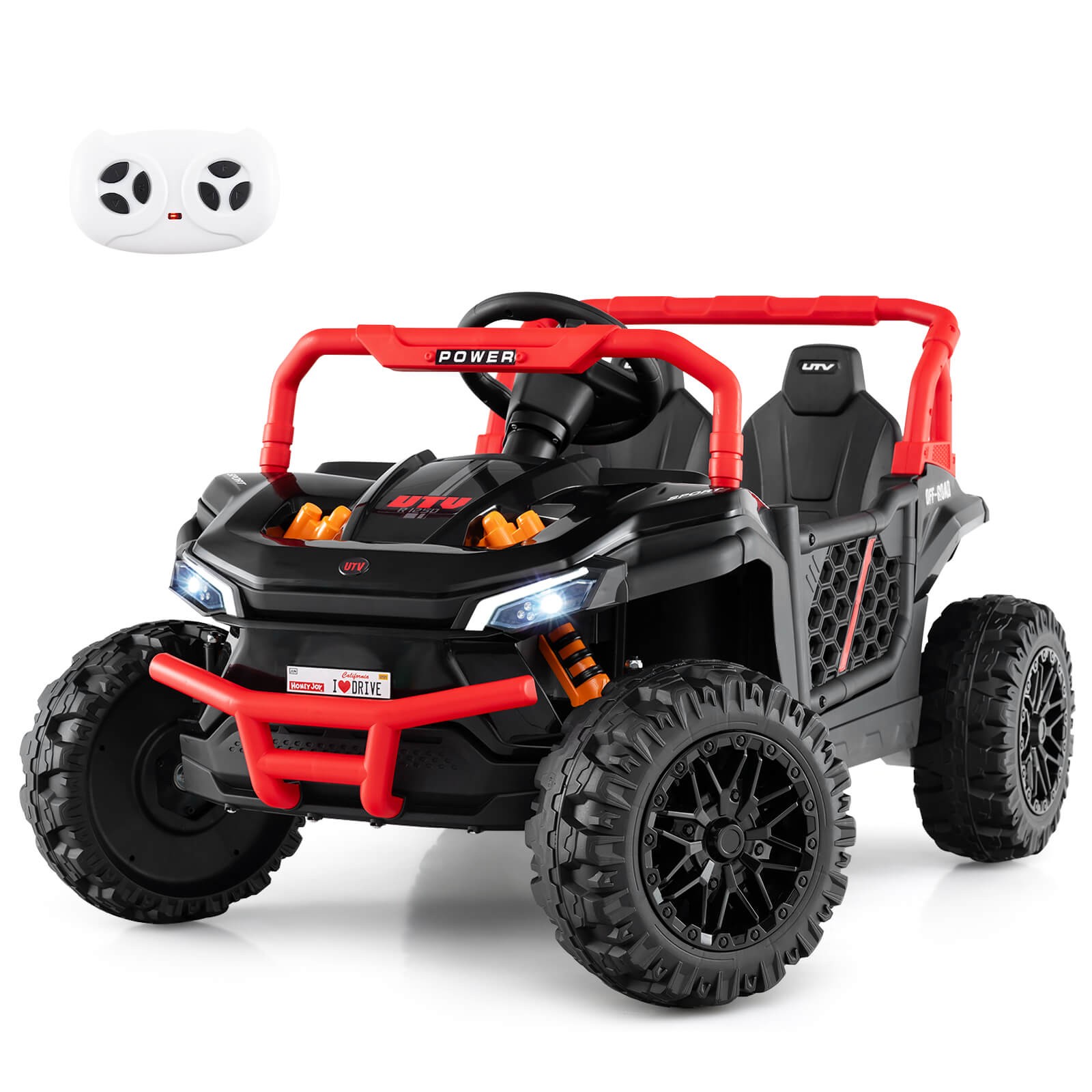 12V Kids Ride on Truck w/Parental Remote 3 Speeds & Reverse Forward Function