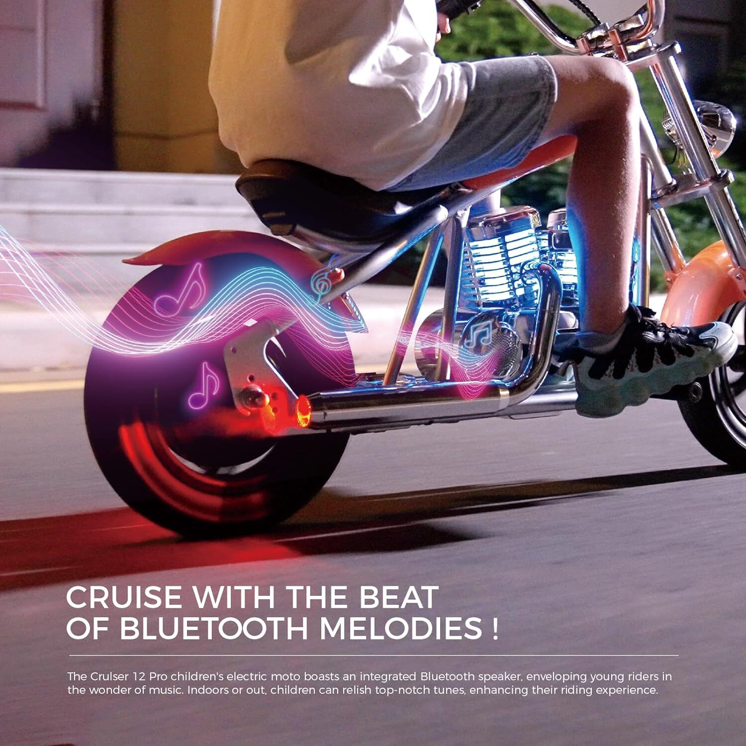 CRUISER 12 PLUS Child Kid’s Motorbike Electric Bike Motorcycle LED Lights Music