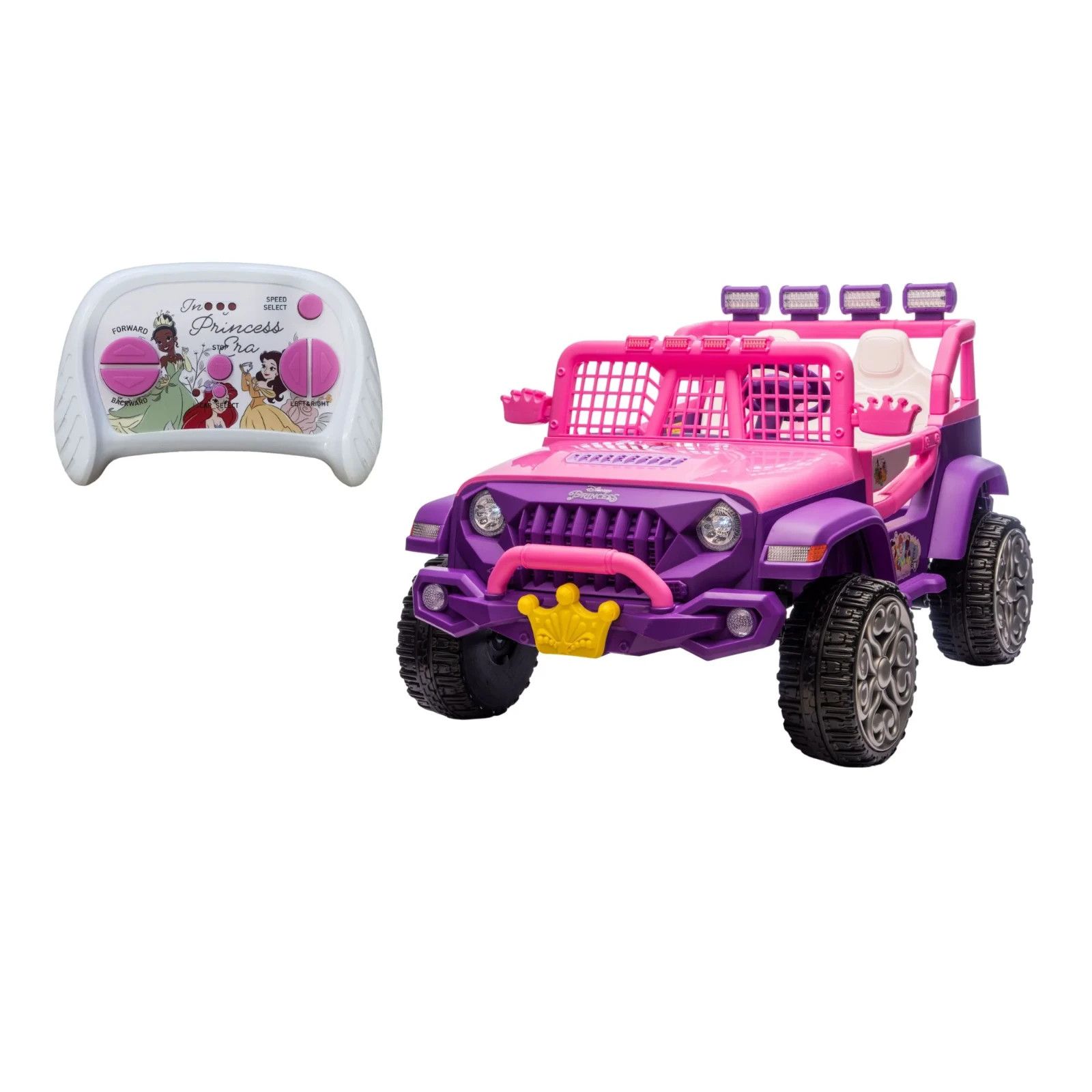 Disney Princess Voyager 12V Battery-Powered Ride-On SUV with Remote, Ages 3+