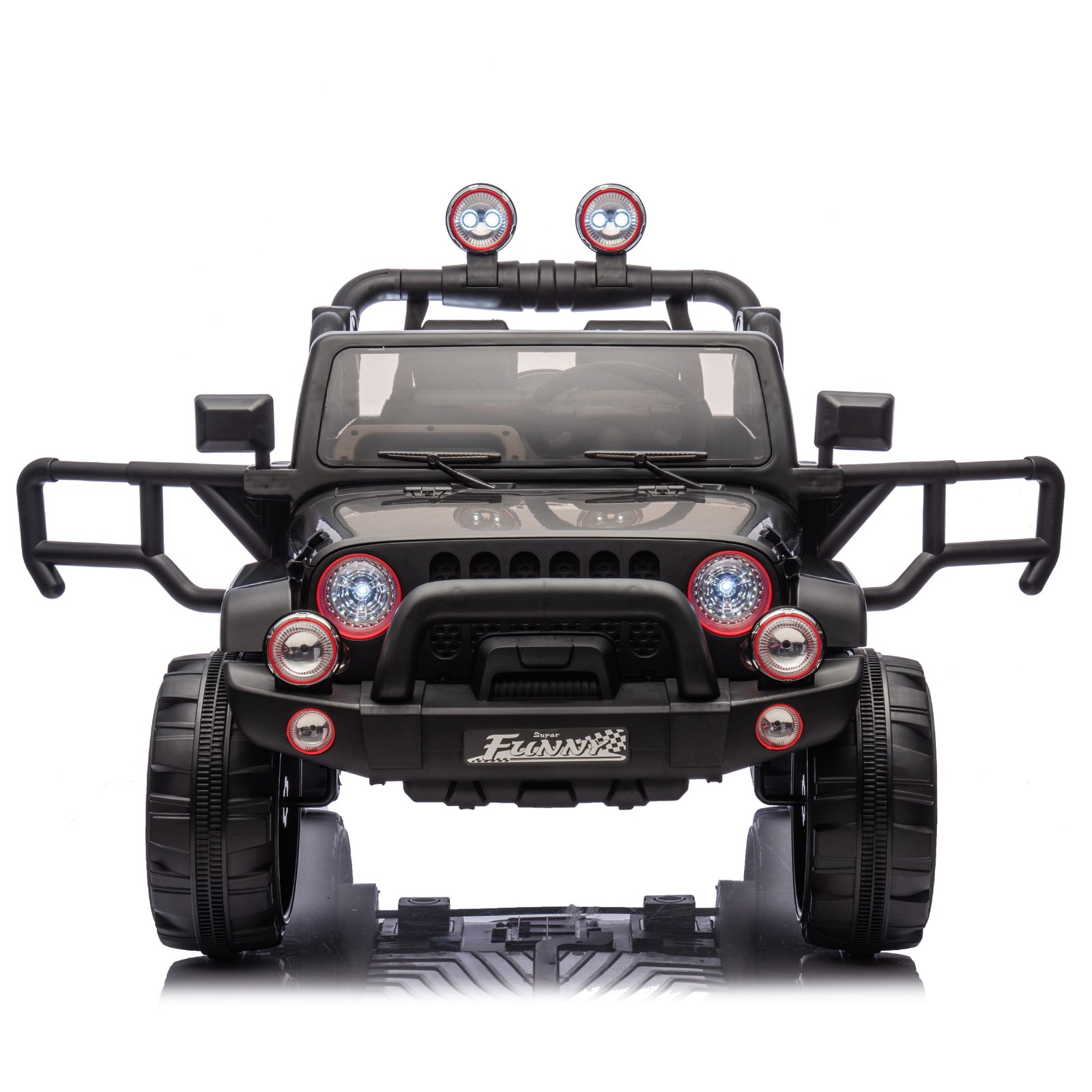 24V Kids Ride On Electric Car Provide a speed of 2.5-4MPH for Aged 3-8 Black