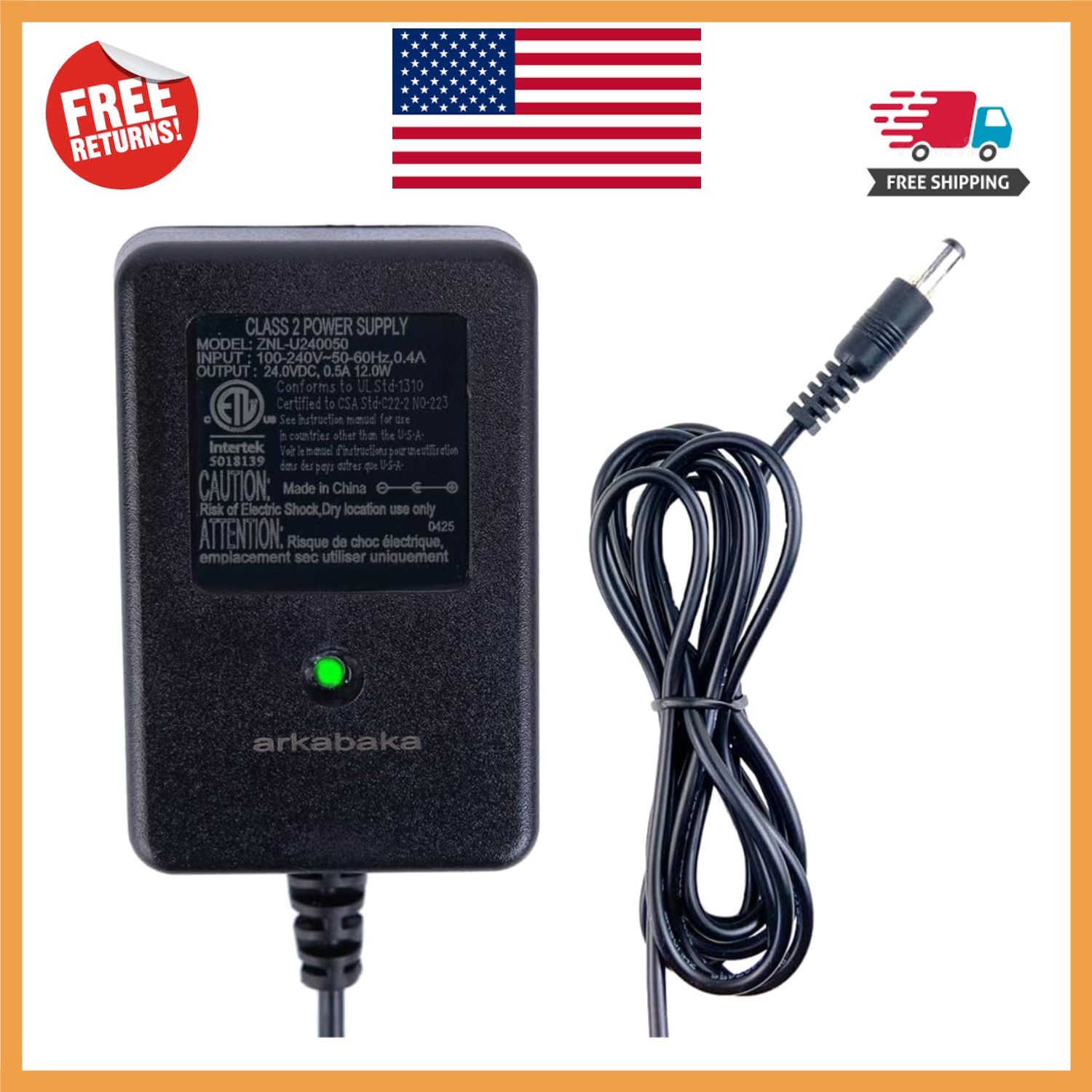 Safe 24V Charger for Ride-On Toys with LED Indicator – Overcurrent Protection