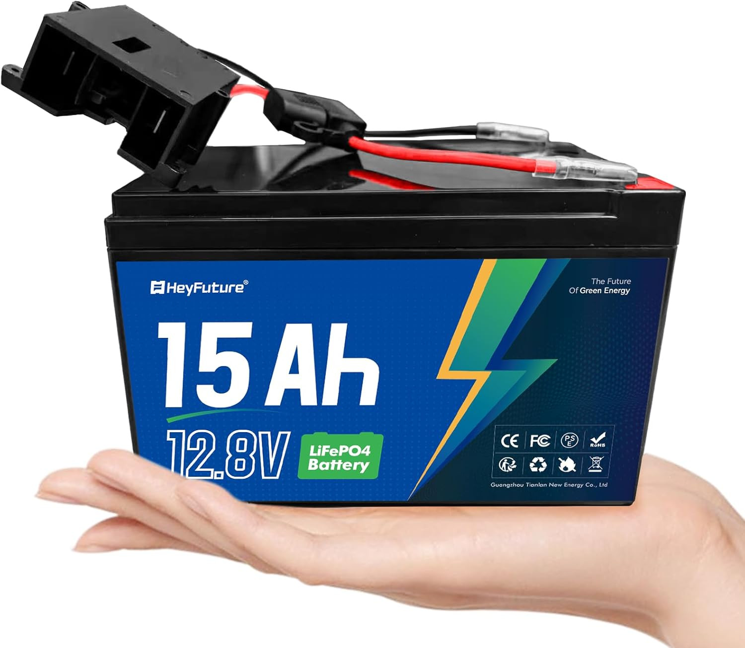 12V 15Ah Lifepo4 Battery for Power Wheels Ride on Toys Upgrade Kit, 12 Volt Lith