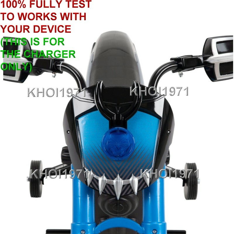 WALL charger AC adapter FOR 17049 HUFFY Marvel Black Panther motorcycle ride on