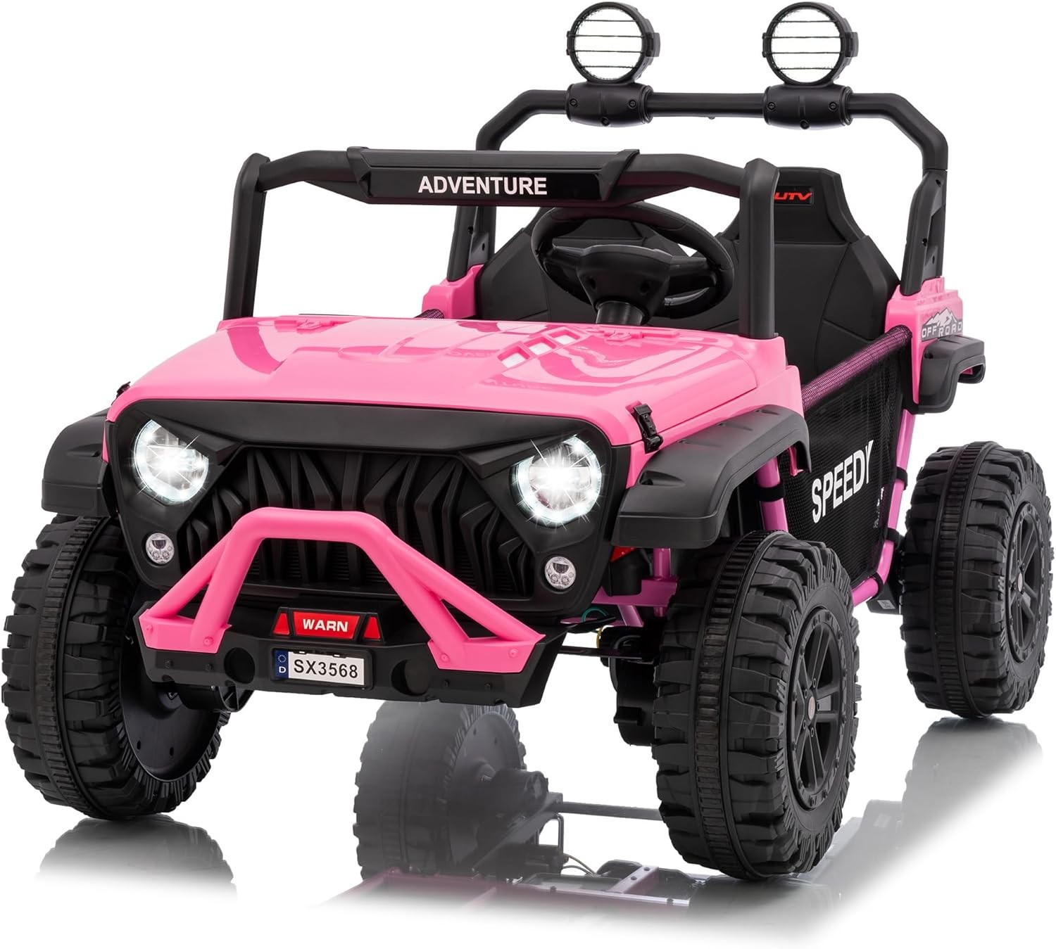 Ride on Toys for Kids,Ride on Truck w/ RC,2 Seater Electric Car for Toddlers 4-8