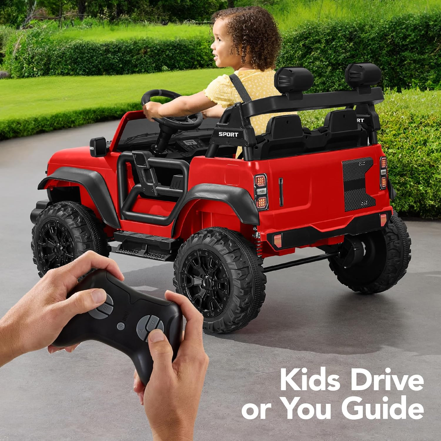 Best Choice Products Kids 24V 2-Seater Electric Ride on Car Truck W/ 132Lb Weigh