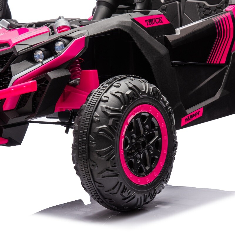 24V Kids Ride On UVT Car 4-Wheels Electric Car Toys Off-Road W/Remote for Kid 3+