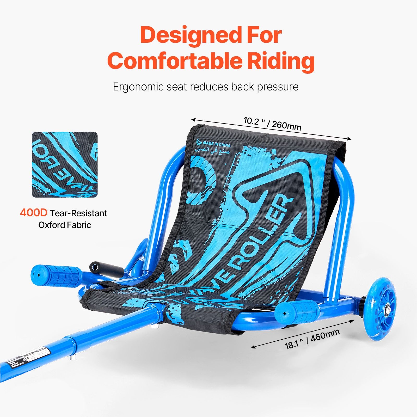 Swing Side – to – Side Ride on Scooter, 132 lbs Capacity, Drifting Toy for Ages
