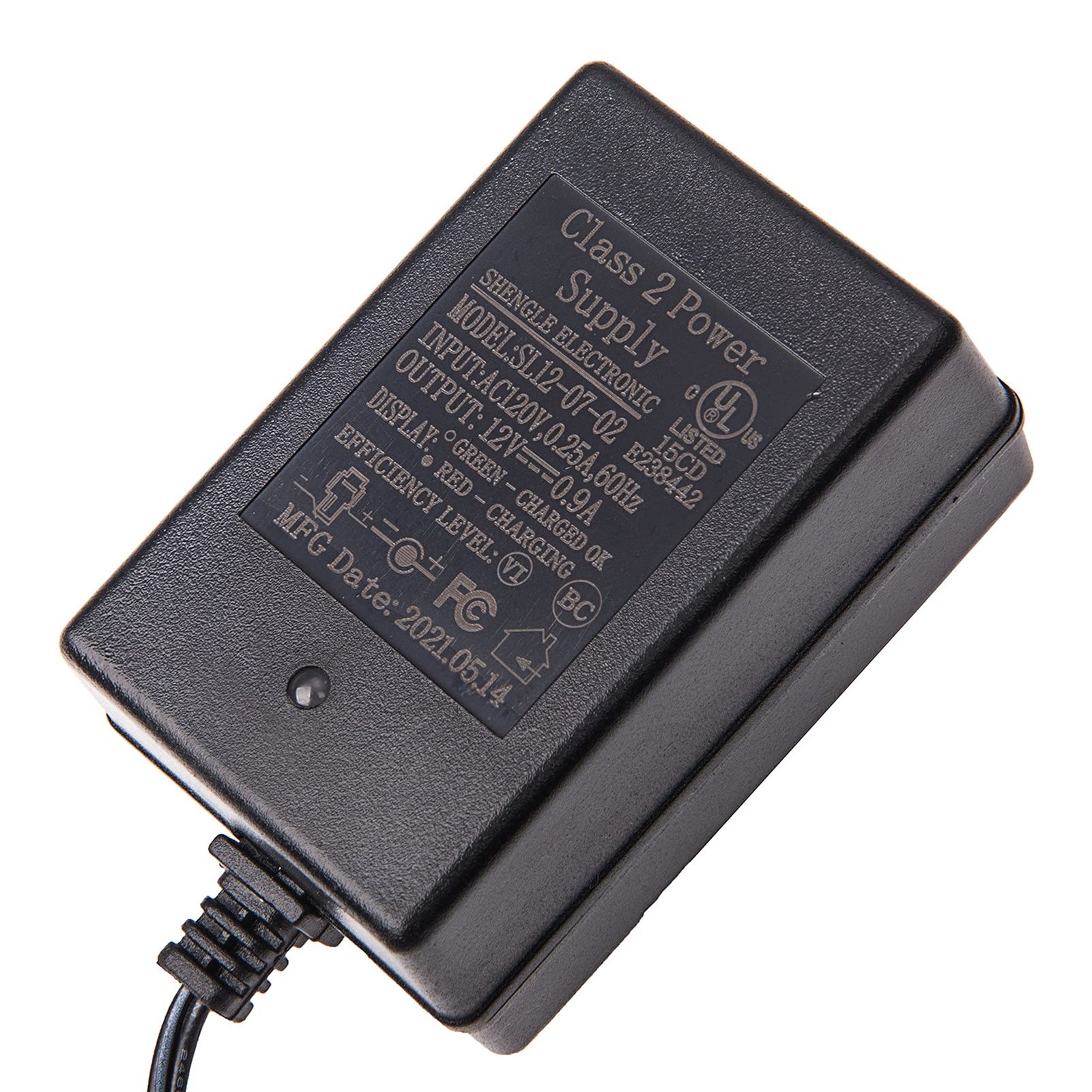 12 Volt Battery Charger for Ride On Toys SL12-07-02 12V Kids Large, Red